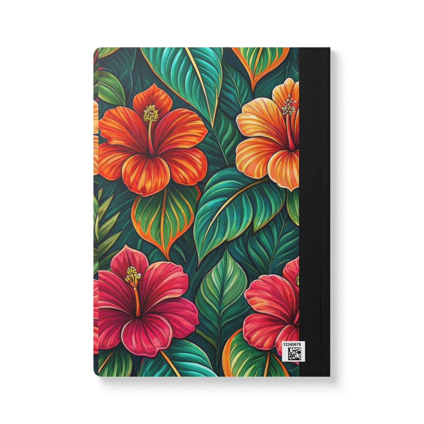 ColorFlow | Tropical Hibiscus Bloom Composition Notebook | Vibrant Island Floral Journal for School Work and Writing