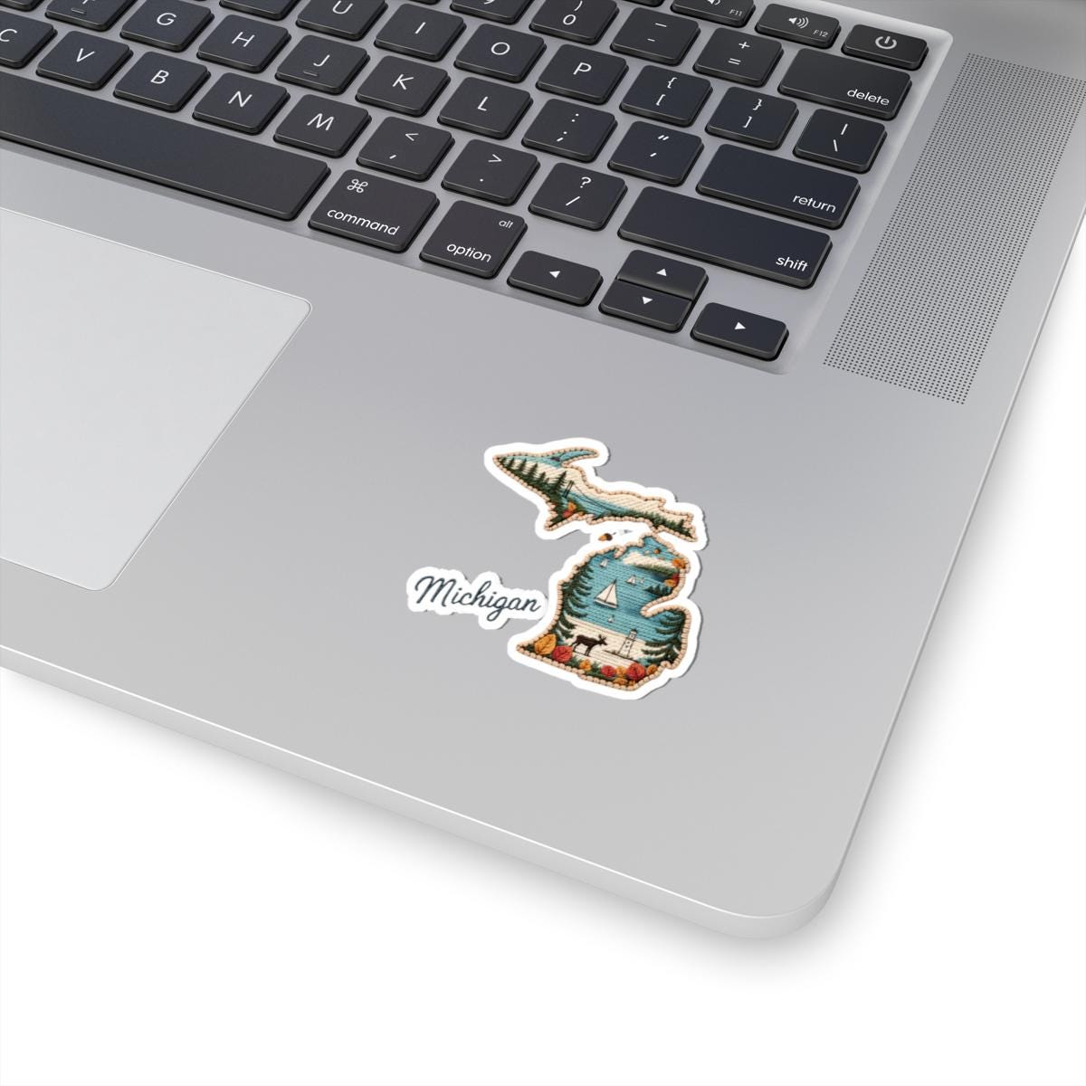 ColorFlow | Michigan Great Lakes Escape Vinyl Sticker | Northern Shores Sailboats Forest and Wildlife Art