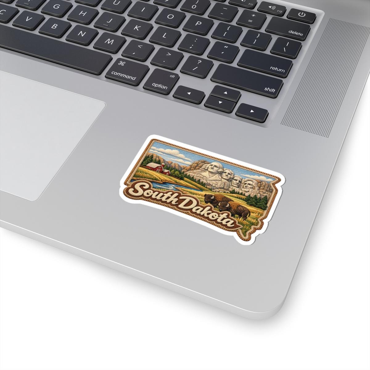 ColorFlow | South Dakota Monument Plains Vinyl Sticker | Black Hills Farmland Bison and Historic Peaks Art