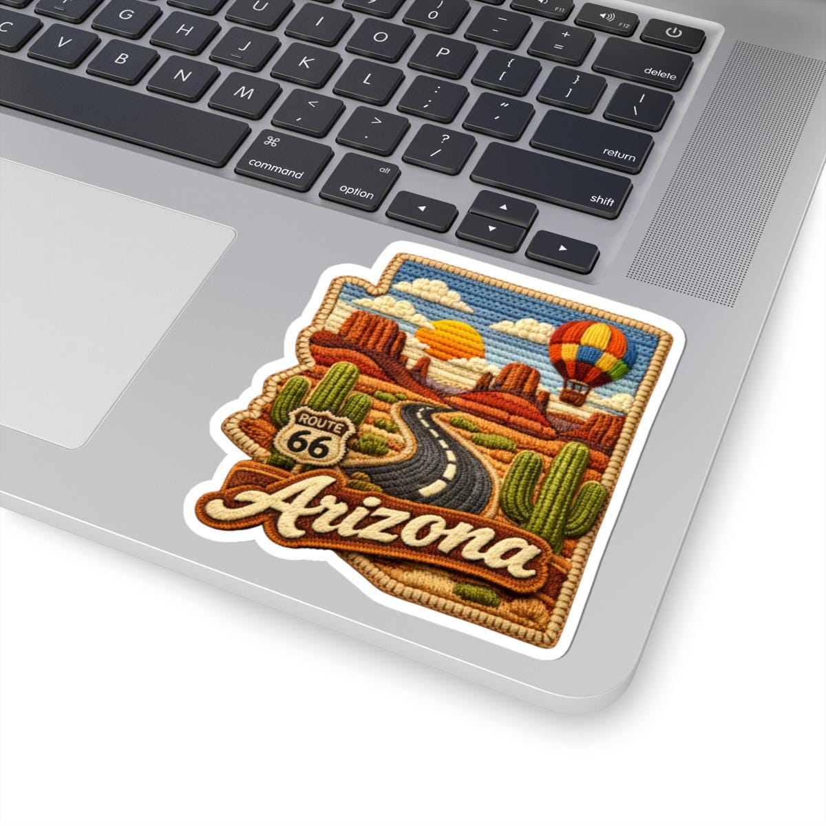 ColorFlow | Arizona Route Sixty Six Desert Vinyl Sticker | Canyon Roads Hot Air Balloons and Southwest Horizon Art