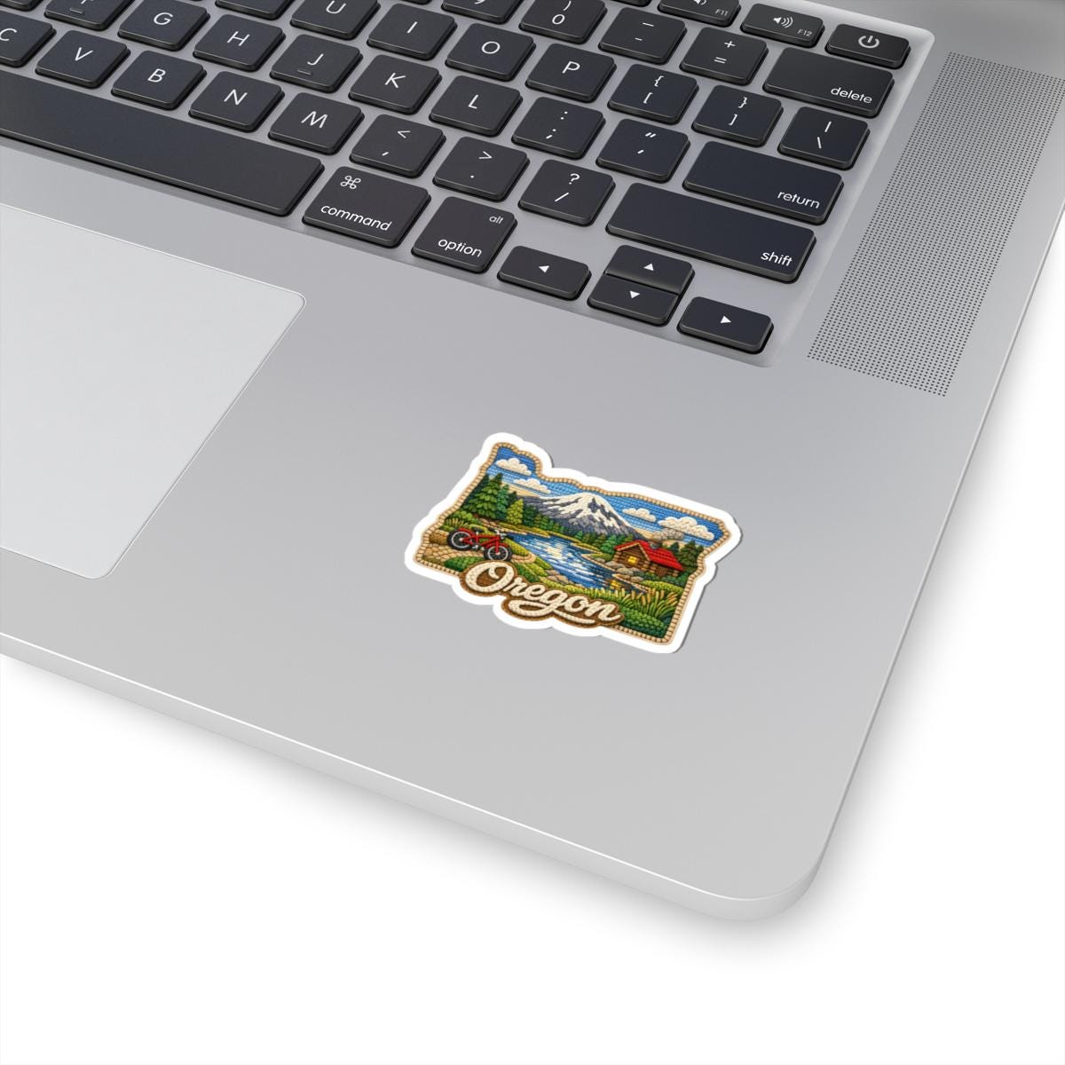 ColorFlow | Oregon Cascade Escape Vinyl Sticker | Mountain Rivers Evergreen Forests and Outdoor Adventure Art