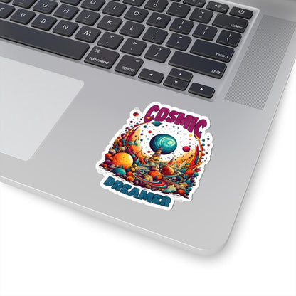 ColorFlow | Cosmic Dreamer Psychedelic Space Fantasy Retro Galaxy Art Vinyl Sticker