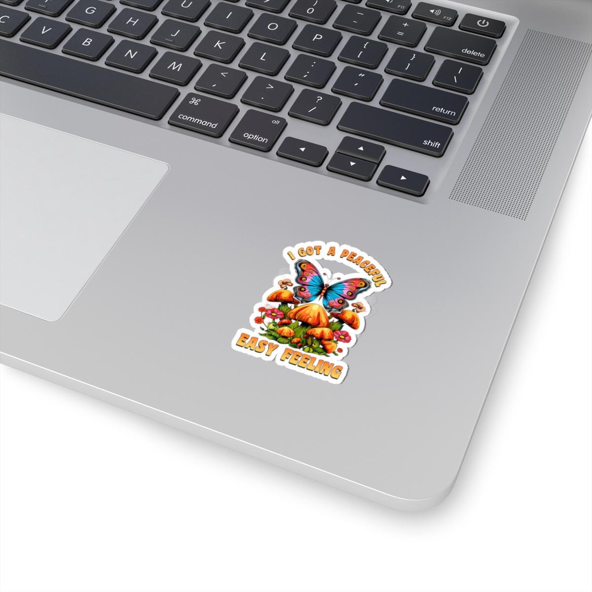ColorFlow | I Got a Peaceful Easy Feeling Butterfly Mushroom Floral Retro Art Vinyl Sticker
