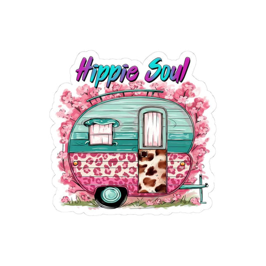 ColorFlow | Hippie Soul Vintage Camper Retro Flower Power Boho Art Vinyl Sticker