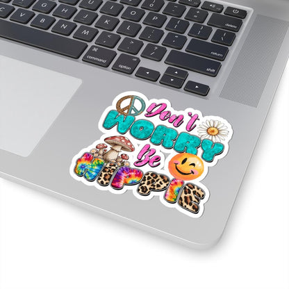ColorFlow | Hippie Love Retro Peace Daisy Smile Flower Power Art Vinyl Sticker
