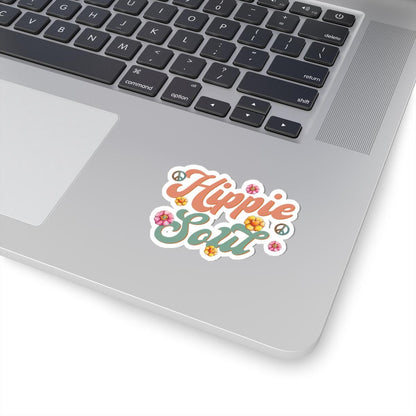 ColorFlow | Hippie Soul Script Typography Retro Peace Flower Power Art Vinyl Sticker
