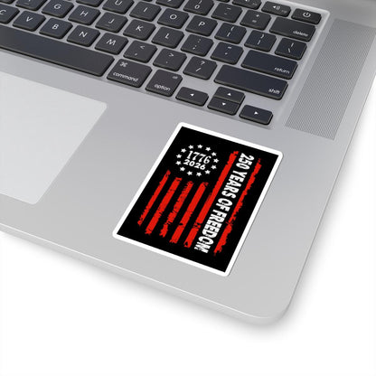 ColorFlow | 1776 to 2026 American Flag Vinyl Sticker | Patriotic Stars and Stripes Liberty Design