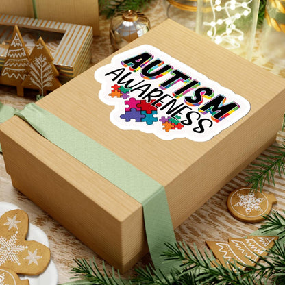 ColorFlow | Autism Awareness Vinyl Sticker | Bright Puzzle Pieces Inclusion Support Artwork