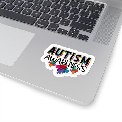 ColorFlow | Autism Awareness Vinyl Sticker | Bright Puzzle Pieces Inclusion Support Artwork