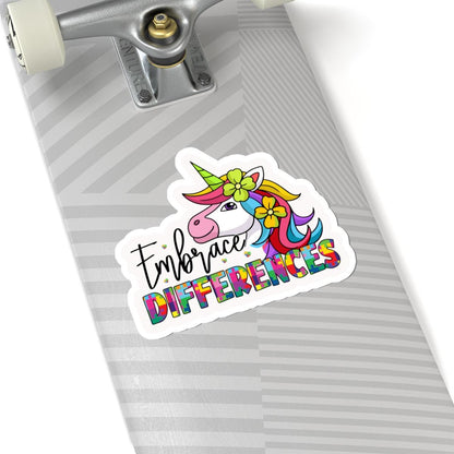 ColorFlow | Embrace Differences Vinyl Sticker | Unicorn Puzzle Autism Inclusion Art Design