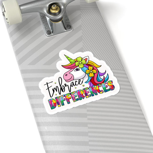 ColorFlow | Embrace Differences Vinyl Sticker | Unicorn Puzzle Autism Inclusion Art Design
