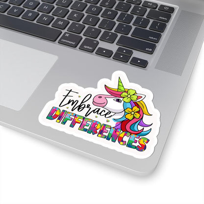 ColorFlow | Embrace Differences Vinyl Sticker | Unicorn Puzzle Autism Inclusion Art Design