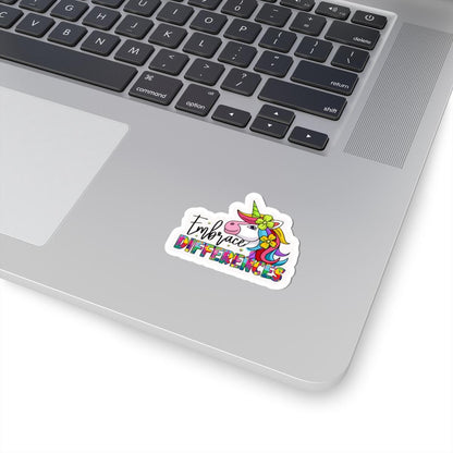 ColorFlow | Embrace Differences Vinyl Sticker | Unicorn Puzzle Autism Inclusion Art Design