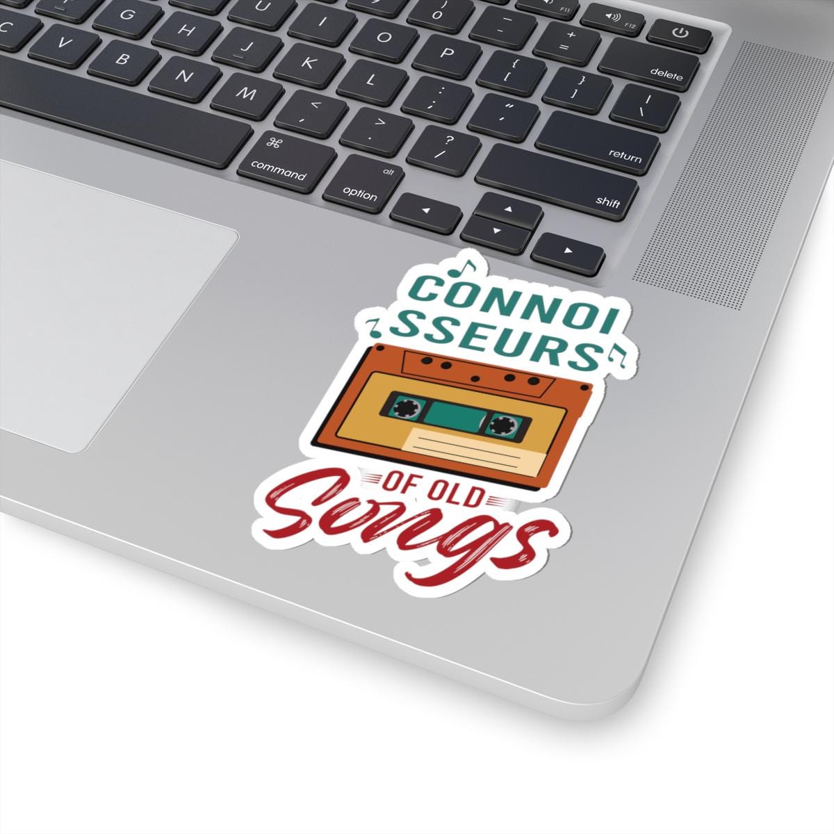 ColorFlow | Connoisseurs of Old Songs Vinyl Sticker | Retro Cassette Tape Classic Music Nostalgia Design