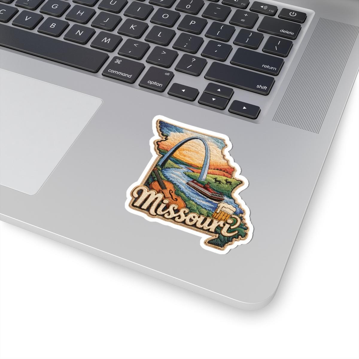 ColorFlow | Missouri Heartland Tribute Vinyl Sticker | River Arch Music and Americana Landscape Art