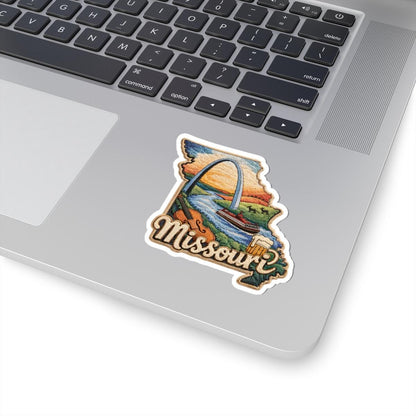 ColorFlow | Missouri Heartland Tribute Vinyl Sticker | River Arch Music and Americana Landscape Art