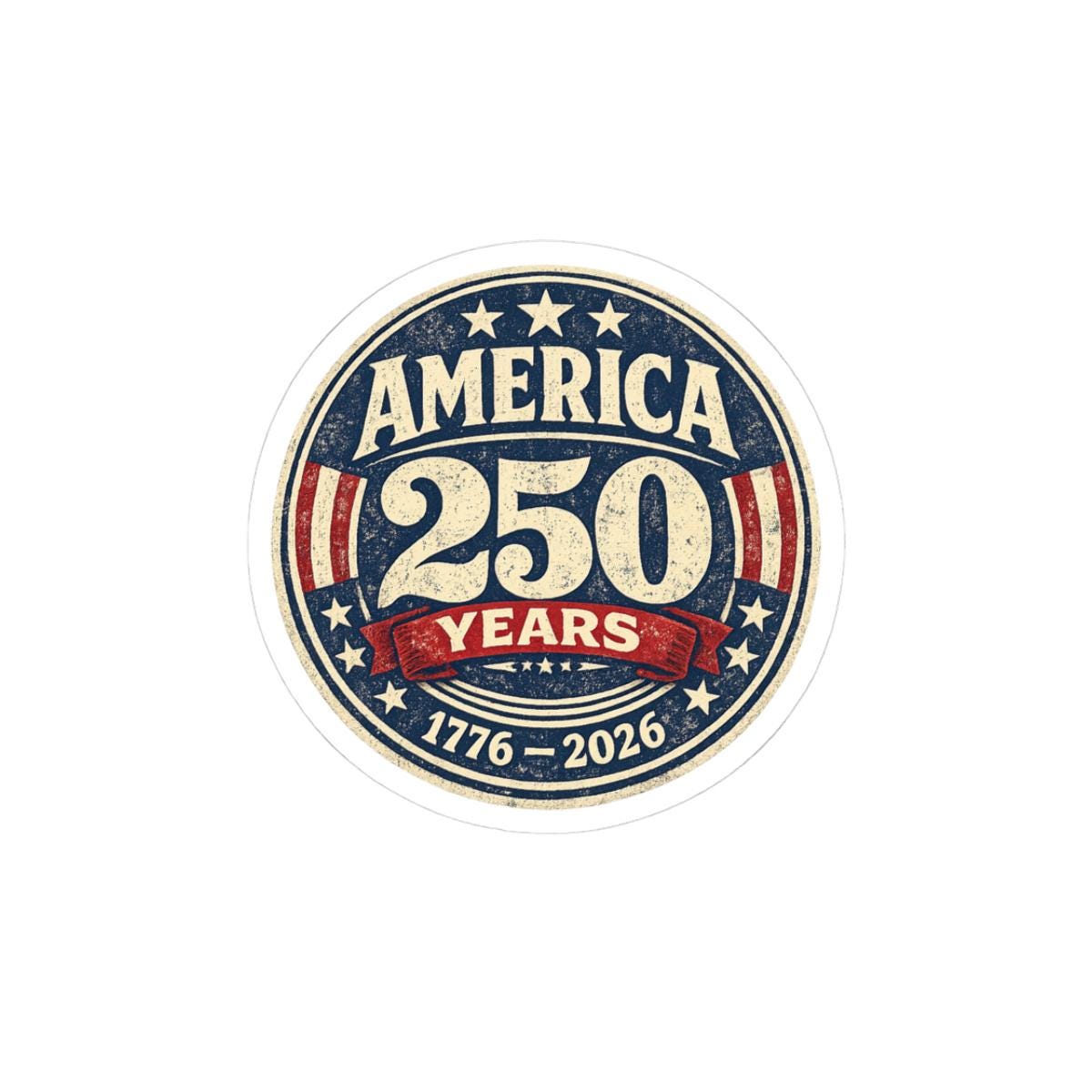 ColorFlow | America 250 Anniversary 1776 to 2026 Historic Patriotic Seal Vinyl Sticker