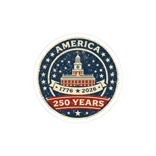 ColorFlow | America 1776 to 2026 Patriotic Heritage Liberty Emblem Vinyl Sticker