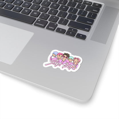 ColorFlow | Sija Boys Cute Kpop Chibi Idol Group Aesthetic Vinyl Sticker