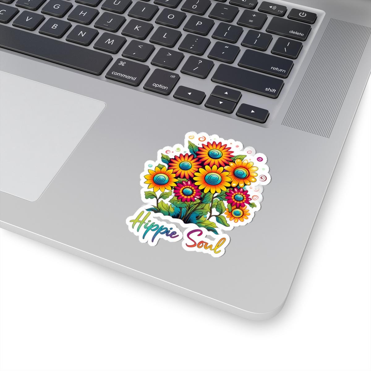 ColorFlow | Hippie Soul Groovy Floral Sunshine Psychedelic Flower Power Art Vinyl Sticker