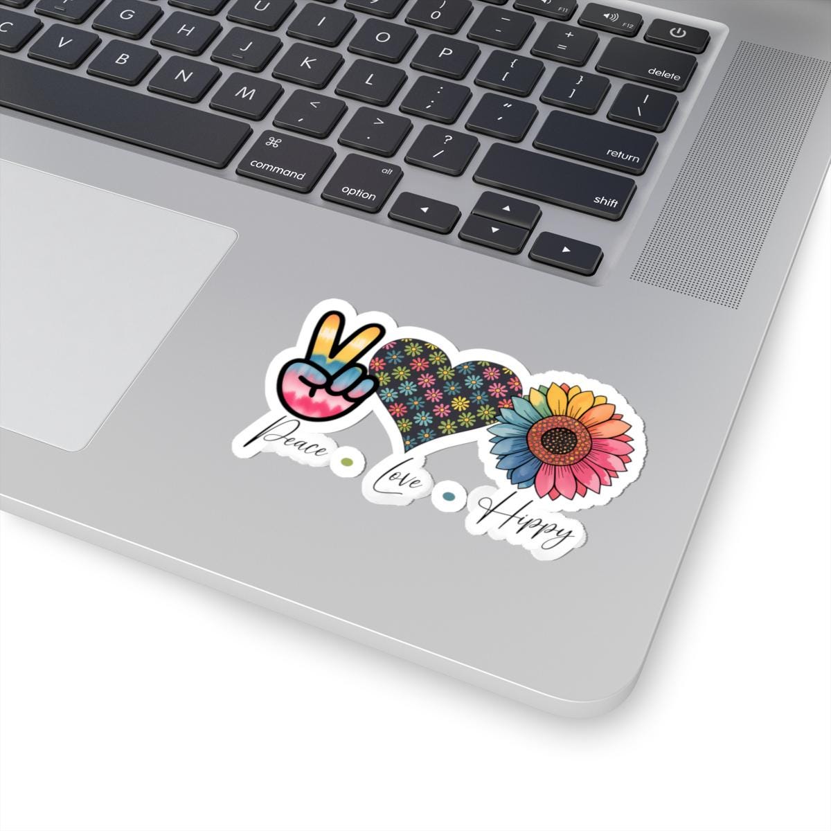 ColorFlow | Peace Love Floral Power Flower Child Boho Retro Art Vinyl Sticker