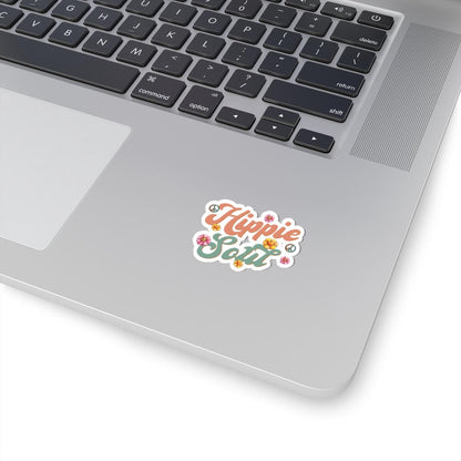 ColorFlow | Hippie Soul Script Typography Retro Peace Flower Power Art Vinyl Sticker