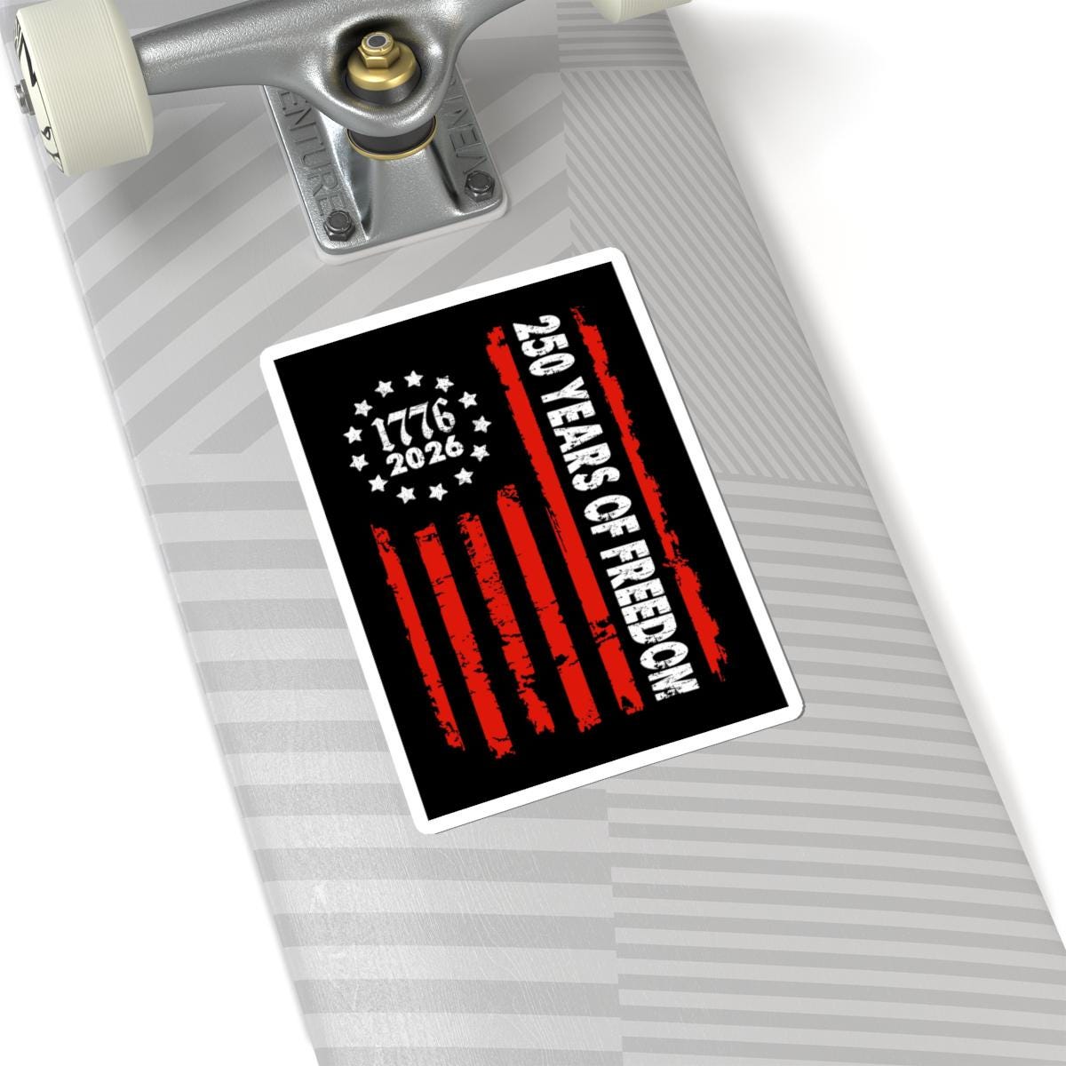 ColorFlow | 1776 to 2026 American Flag Vinyl Sticker | Patriotic Stars and Stripes Liberty Design