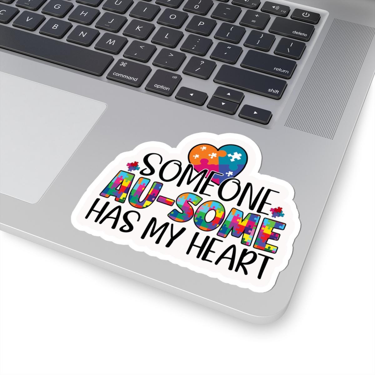 ColorFlow | Someone Au Some Has My Heart Vinyl Sticker | Playful Autism Love Puzzle