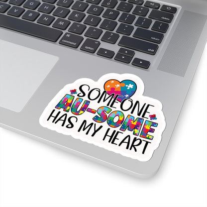 ColorFlow | Someone Au Some Has My Heart Vinyl Sticker | Playful Autism Love Puzzle