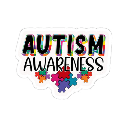 ColorFlow | Autism Awareness Vinyl Sticker | Bright Puzzle Pieces Inclusion Support Artwork