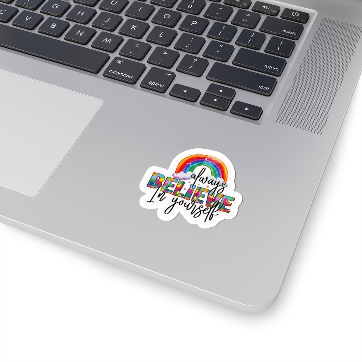 ColorFlow | Always Believe In Yourself Vinyl Sticker | Rainbow Puzzle Inspiration Autism Pride