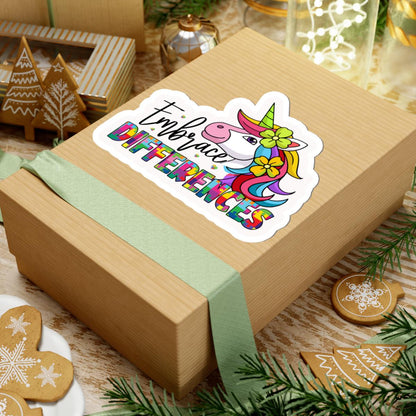 ColorFlow | Embrace Differences Vinyl Sticker | Unicorn Puzzle Autism Inclusion Art Design