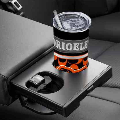 ColorFlow | Baltimore Orioles Inspired Fashion 20oz Skinny Stainless Steel Tumbler With Straw Bold Baseball Fan Travel Cup