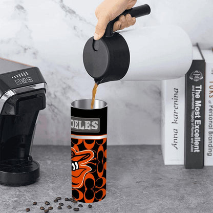 ColorFlow | Baltimore Orioles Inspired Fashion 20oz Skinny Stainless Steel Tumbler With Straw Bold Baseball Fan Travel Cup