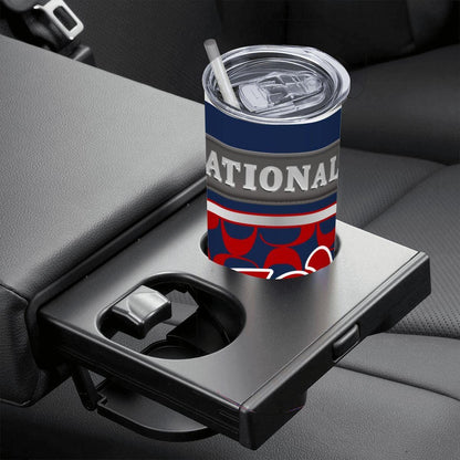 ColorFlow | Washington Nationals Inspired Fashion 20oz Skinny Stainless Steel Tumbler With Straw Modern Baseball Gift