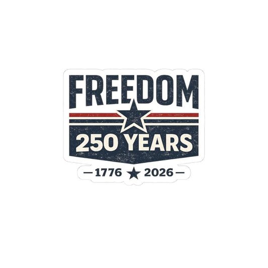 ColorFlow | Freedom 250 America Vintage Patriotic Star Anniversary Vinyl Sticker