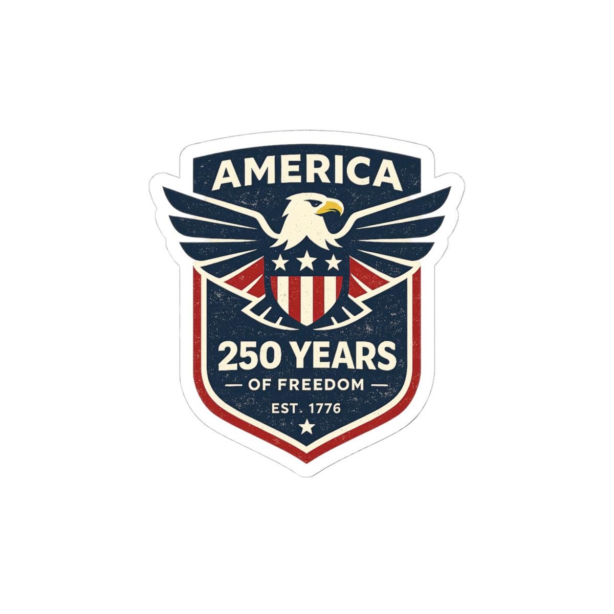 ColorFlow | America 250 Years of Freedom Patriotic Eagle Anniversary Vinyl Sticker