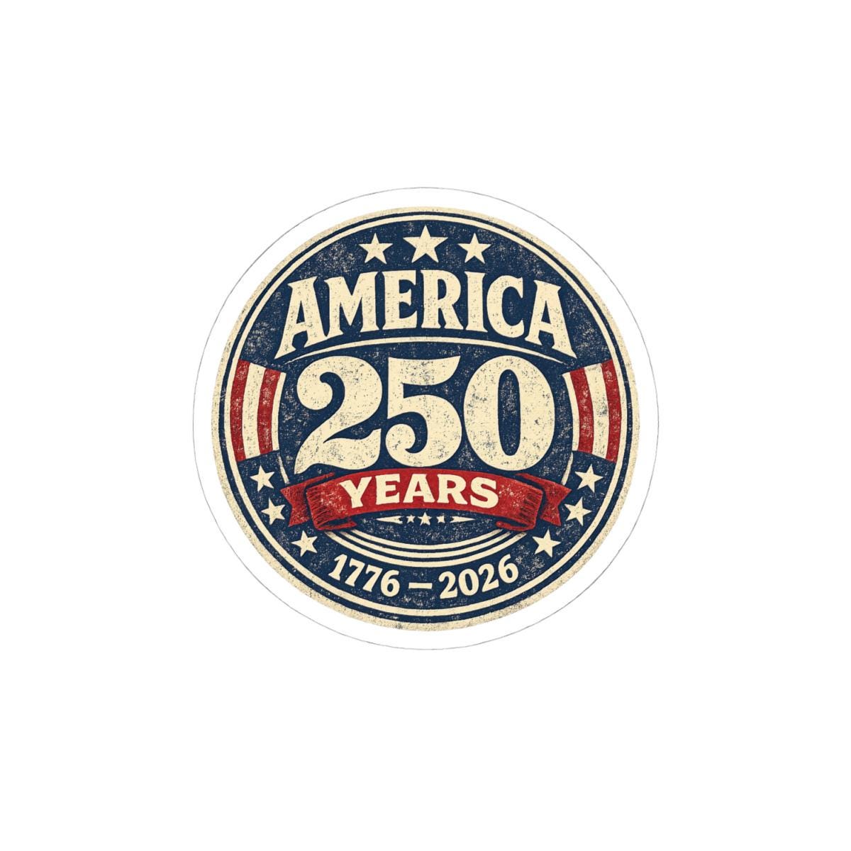 ColorFlow | America 250 Anniversary 1776 to 2026 Historic Patriotic Seal Vinyl Sticker