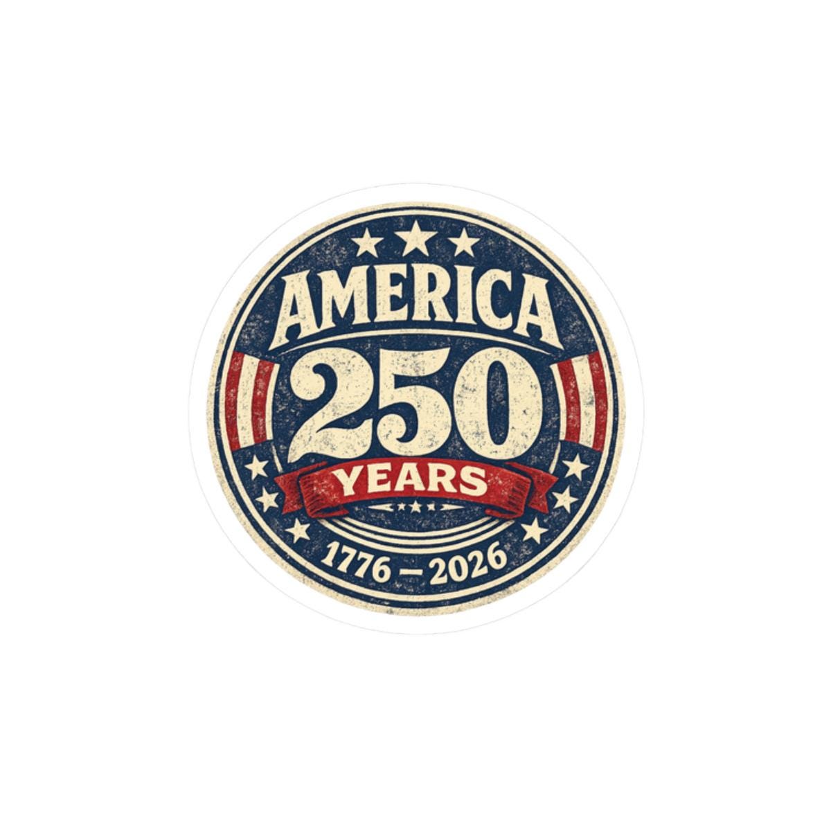 ColorFlow | America 250 Anniversary 1776 to 2026 Historic Patriotic Seal Vinyl Sticker