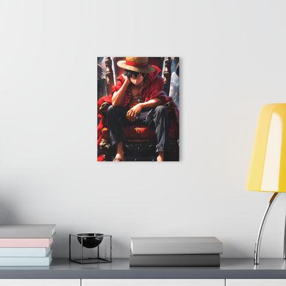 ColorFlow | Pirate King Throne Anime Metal Wall Art | Dark Crown Manga Inspired Statement Decor