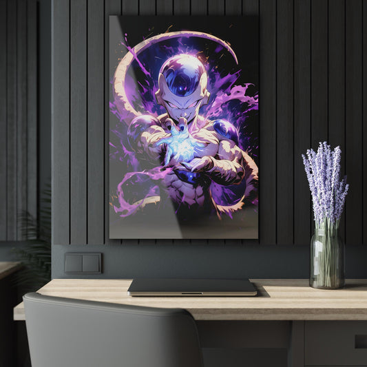 ColorFlow | Galactic Emperor Energy Anime Metal Wall Art | Cosmic Villain Manga Inspired Decor
