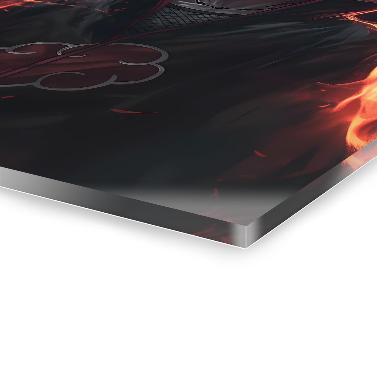 ColorFlow | Infernal Genjutsu Master Anime Metal Wall Art | Scarlet Eye Illusion Manga Decor