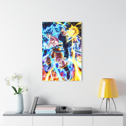 ColorFlow | Cosmic Fusion Battle Legends Anime Metal Wall Art | Ultimate Power Manga Decor