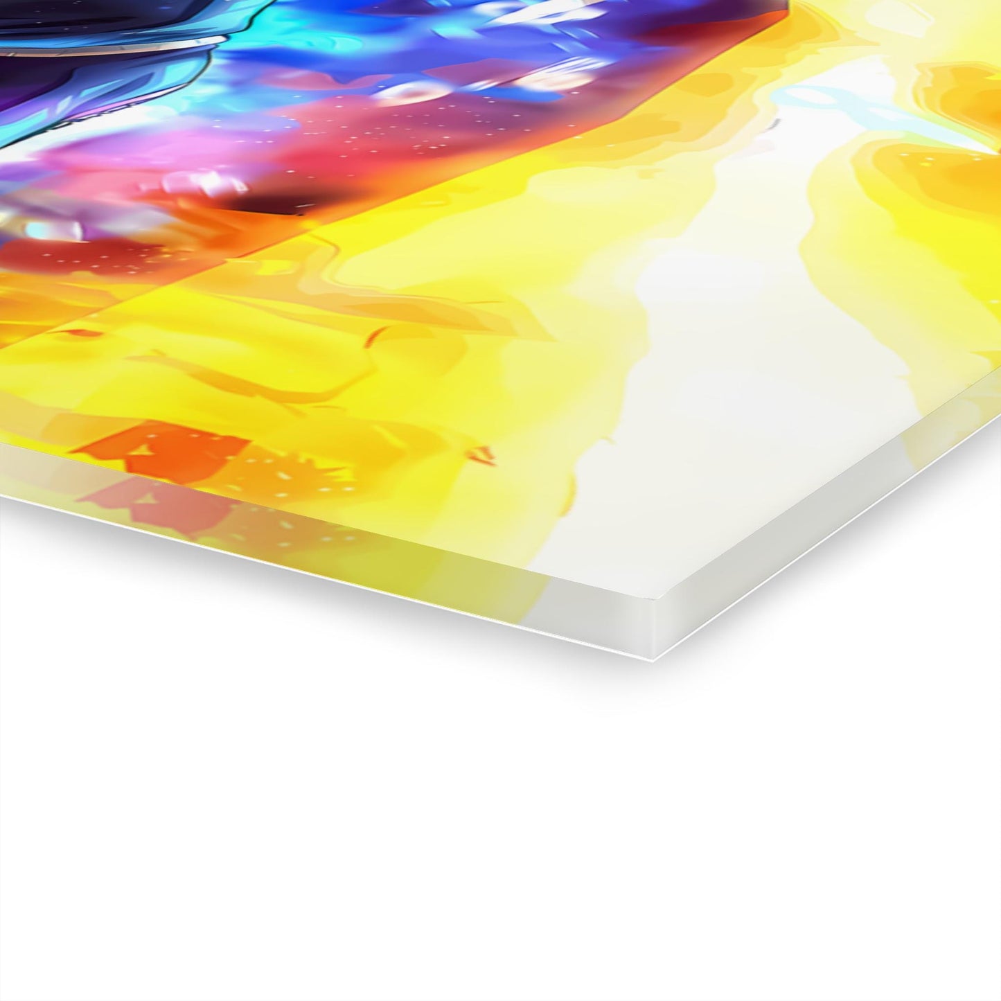 ColorFlow | Cosmic Fusion Battle Legends Anime Metal Wall Art | Ultimate Power Manga Decor
