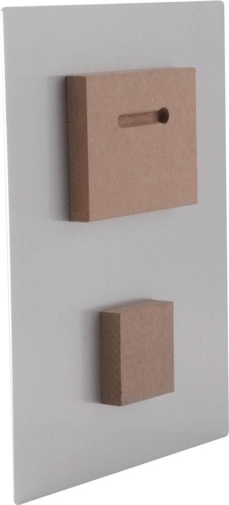 ColorFlow | Beast Mask Dual Blade Fighter Anime Metal Wall Art | Fierce Samurai Manga Decor