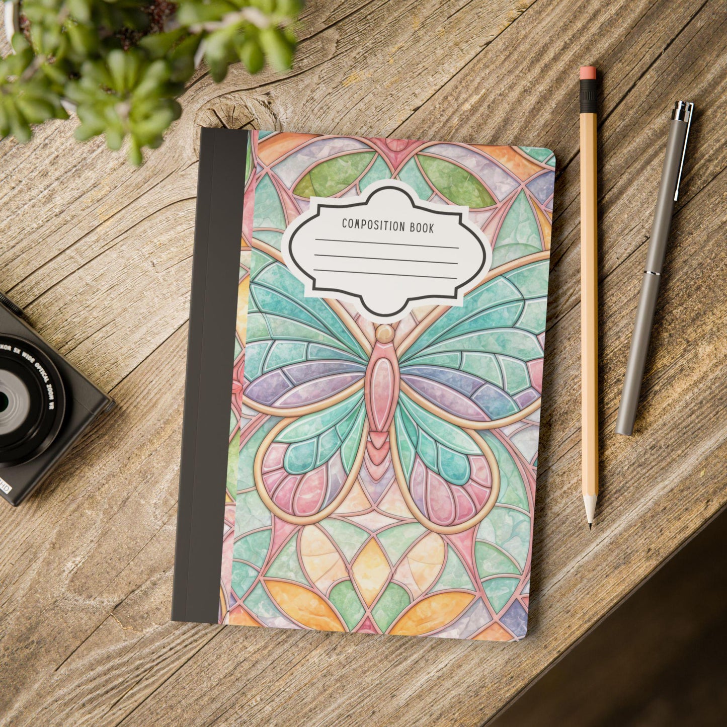ColorFlow | Pastel Butterfly Composition Notebook Soft Aesthetic Journal for Students Writers and Everyday Note Taking