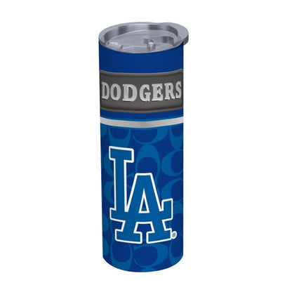 ColorFlow | Los Angeles Dodgers Inspired Fashion 20oz Skinny Stainless Steel Tumbler With Straw West Coast Baseball Drinkware