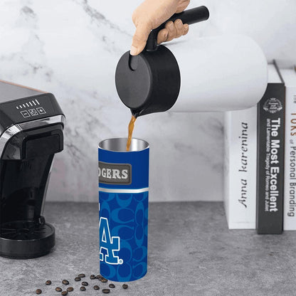 ColorFlow | Los Angeles Dodgers Inspired Fashion 20oz Skinny Stainless Steel Tumbler With Straw West Coast Baseball Drinkware
