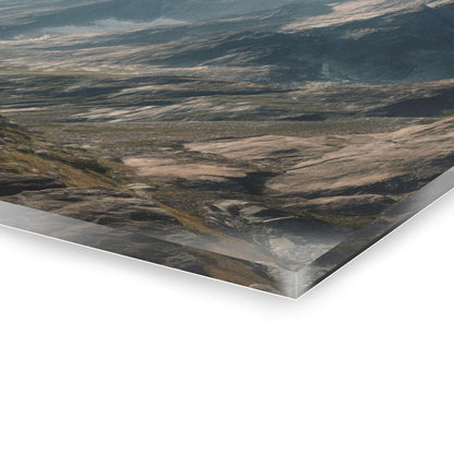 ColorFlow | Dramatic Alpine Mountain Peaks Metal Wall Art | Rugged Wilderness Landscape Decor | Modern Nature Wall Accent