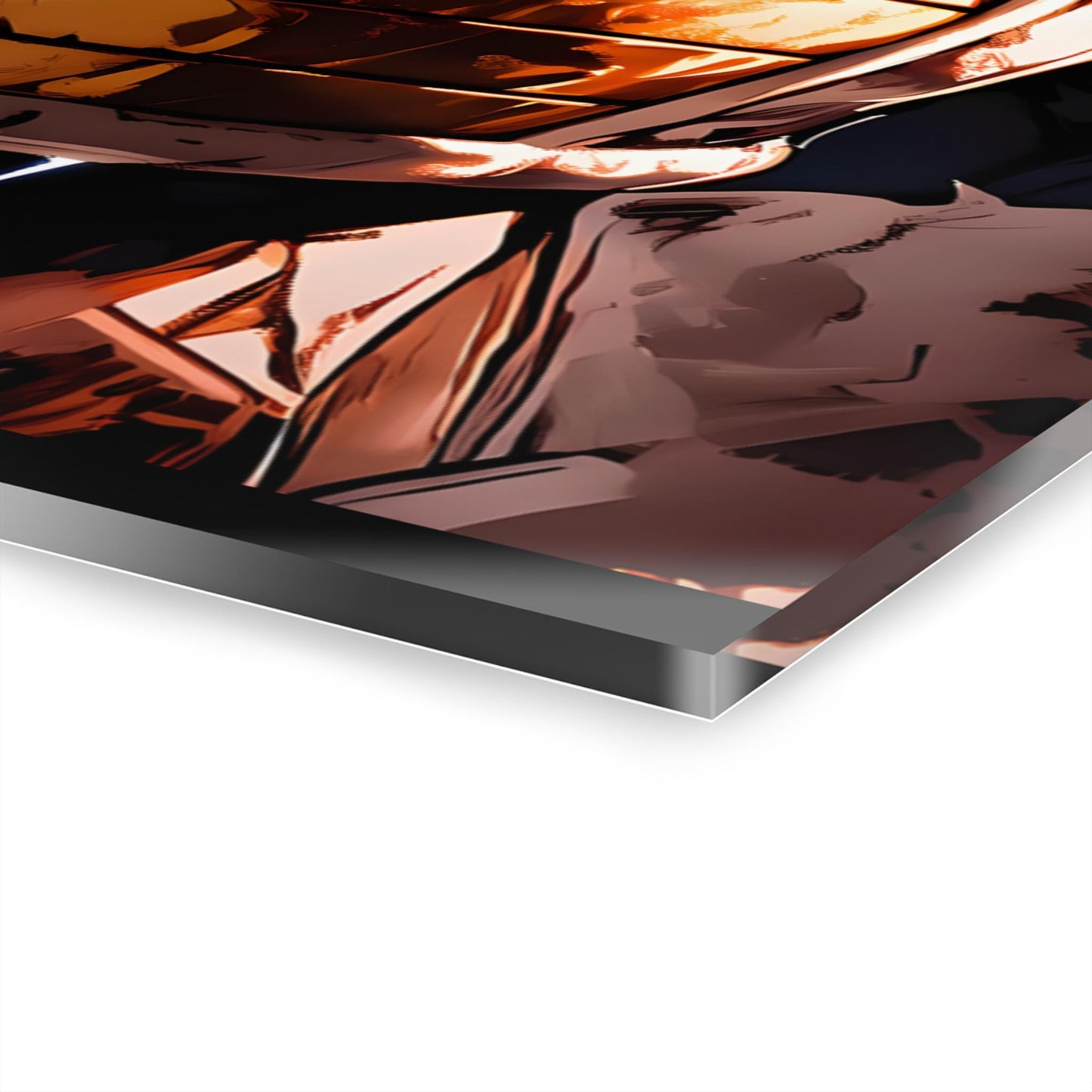 ColorFlow | Infernal Pride Saiyan Prince Anime Metal Wall Art | Lightning Fury Manga Artwork